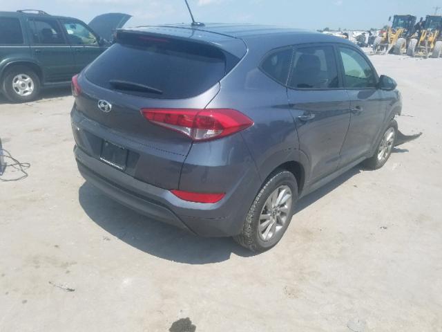 KM8J23A4XHU566443 - 2017 HYUNDAI TUCSON SE BLUE photo 4