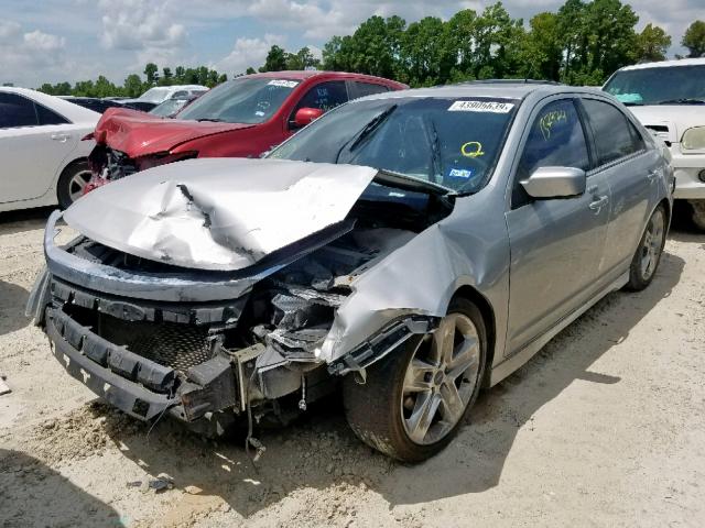 3FAHP0KC8AR416407 - 2010 FORD FUSION SPO SILVER photo 2