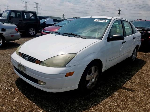 1FAFP38393W219424 - 2003 FORD FOCUS ZTS WHITE photo 2