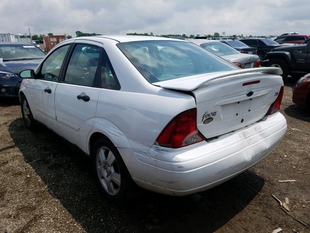 1FAFP38393W219424 - 2003 FORD FOCUS ZTS WHITE photo 3