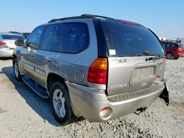 1GKDS13S722328168 - 2002 GMC ENVOY SILVER photo 3