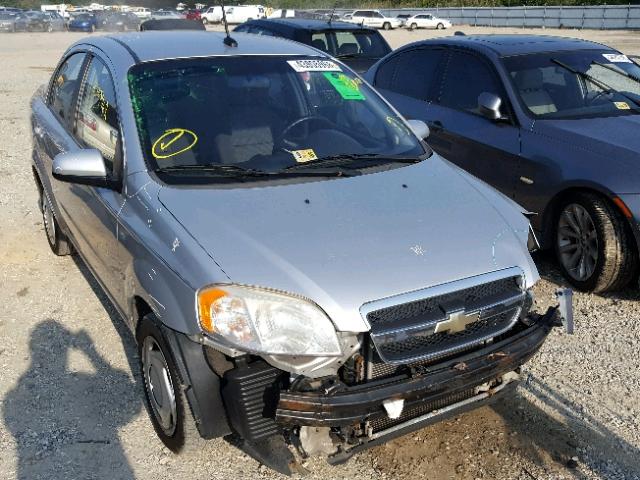 KL1TD56E89B617107 - 2009 CHEVROLET AVEO LS SILVER photo 1