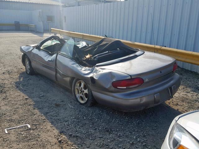 3C3EL55H1XT552925 - 1999 CHRYSLER SEBRING JX GRAY photo 3