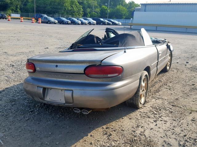 3C3EL55H1XT552925 - 1999 CHRYSLER SEBRING JX GRAY photo 4