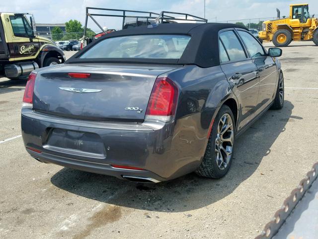 2C3CCABG0FH882185 - 2015 CHRYSLER 300 S GRAY photo 4