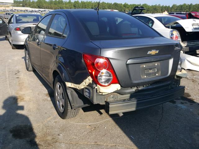 1G1JB5SH2D4220598 - 2013 CHEVROLET SONIC LS 灰色 照片 3
