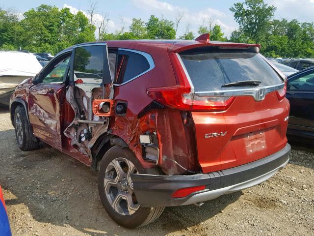 2HKRW2H84JH657996 - 2018 HONDA CR-V EXL RED photo 9