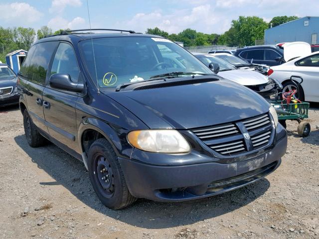 1D4GP25BX6B743233 - 2006 DODGE CARAVAN SE BLACK photo 1