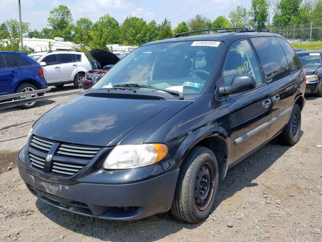 1D4GP25BX6B743233 - 2006 DODGE CARAVAN SE BLACK photo 2