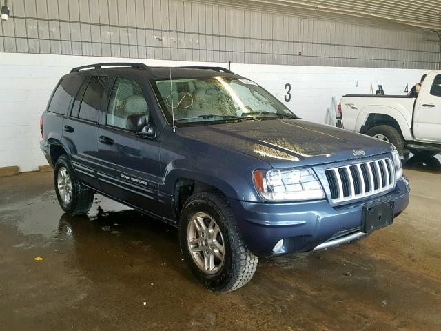 1J4GX48S44C244935 - 2004 JEEP GRAND CHER BLUE photo 1