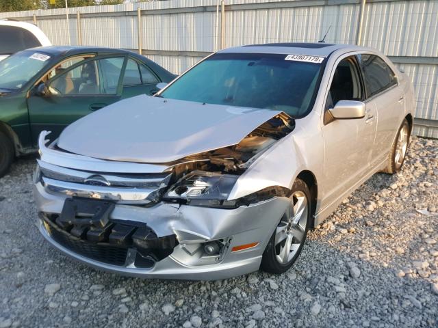 3FAHP0KC4AR164977 - 2010 FORD FUSION SPO SILVER photo 2