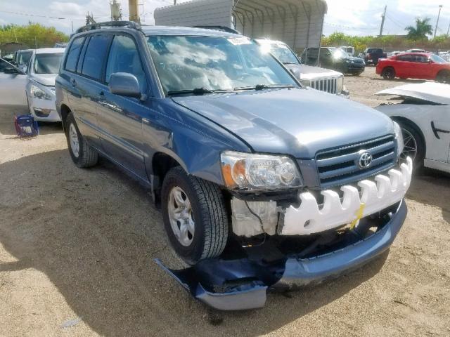 JTEGD21A840098363 - 2004 TOYOTA HIGHLANDER BLACK photo 1