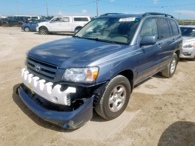 JTEGD21A840098363 - 2004 TOYOTA HIGHLANDER BLACK photo 2