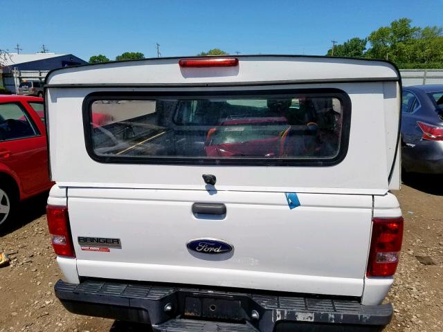 1FTKR1ED3BPB07019 - 2011 FORD RANGER SUP WHITE photo 9