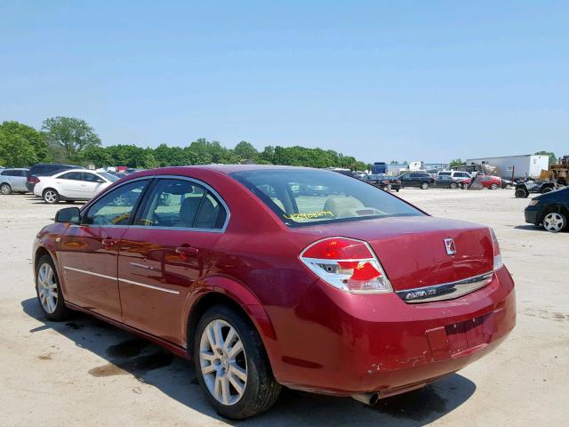 1G8ZS57N07F267060 - 2007 SATURN AURA XE RED photo 3