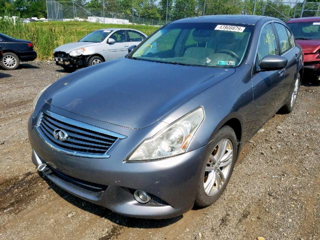 JN1CV6AR0AM456124 - 2010 INFINITI G37 SILVER photo 2