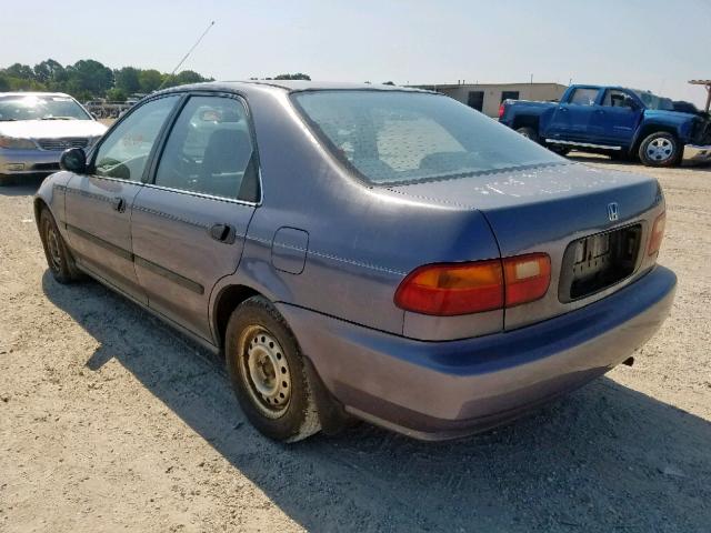 1HGEG8546RL047705 - 1994 HONDA CIVIC DX BLUE photo 3