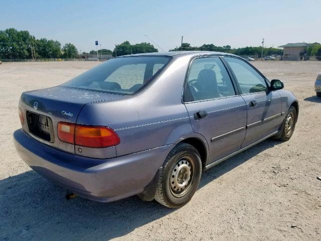 1HGEG8546RL047705 - 1994 HONDA CIVIC DX BLUE photo 4