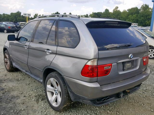 5UXFB53524LV04898 - 2004 BMW X5 4.4I GRAY photo 3