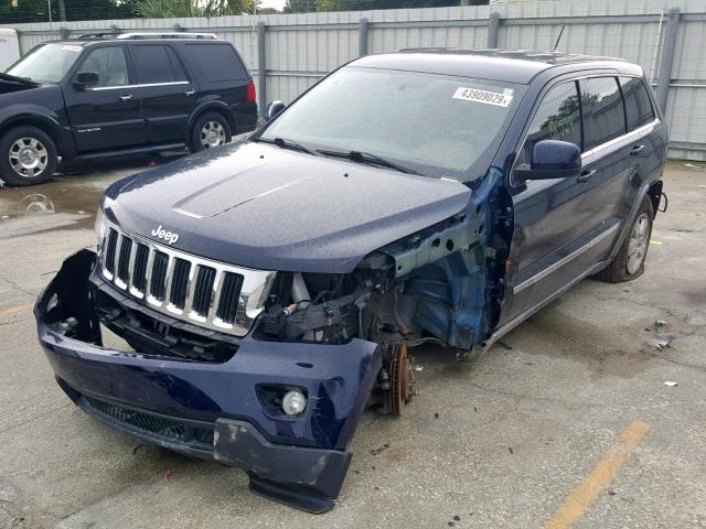 1C4RJEAG7CC171781 - 2012 JEEP GRAND CHER BLUE photo 2