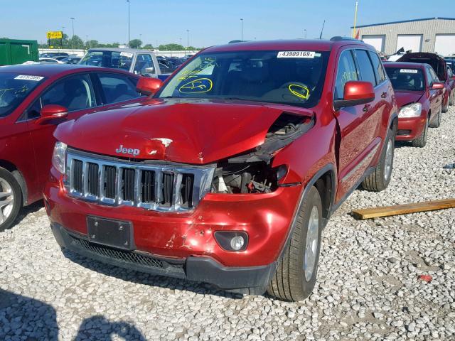 1J4RR4GG3BC520907 - 2011 JEEP GRAND CHER RED photo 2