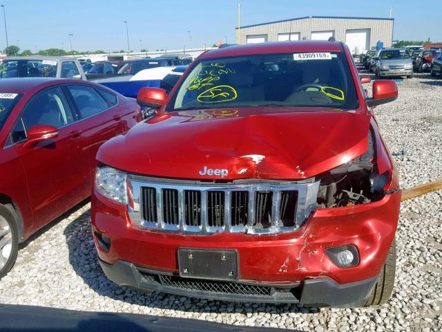 1J4RR4GG3BC520907 - 2011 JEEP GRAND CHER RED photo 9