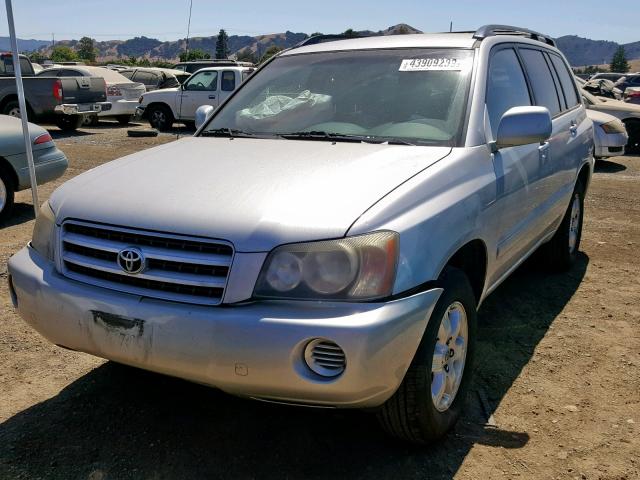 JTEGD21A420023656 - 2002 TOYOTA HIGHLANDER GRAY photo 2