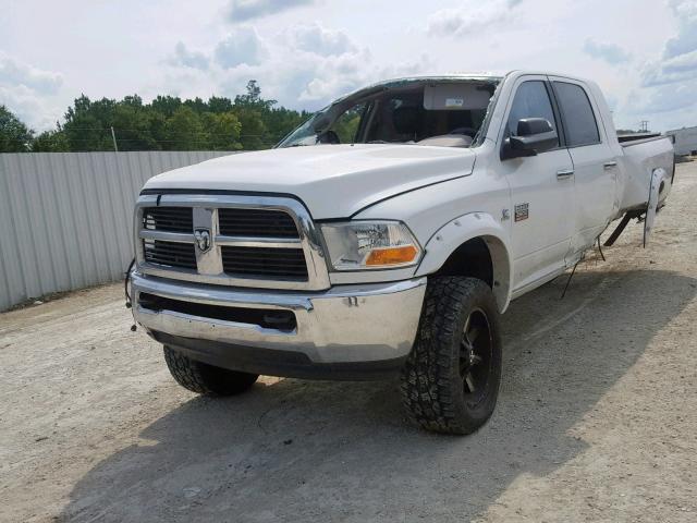 3D7UT2HL4AG144107 - 2010 DODGE RAM 2500 WHITE photo 2