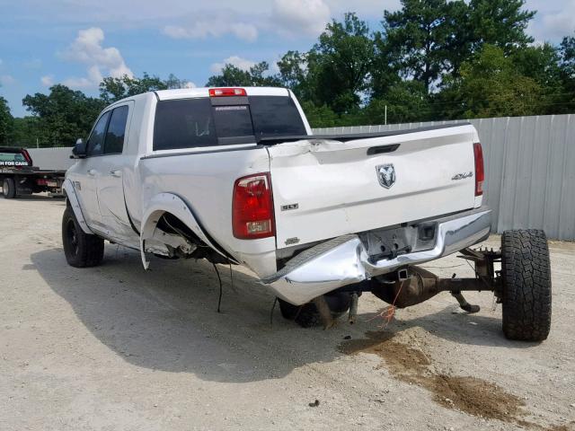 3D7UT2HL4AG144107 - 2010 DODGE RAM 2500 WHITE photo 3