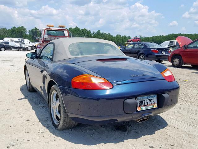 WP0CA2981YU622285 - 2000 PORSCHE BOXSTER BLUE photo 3