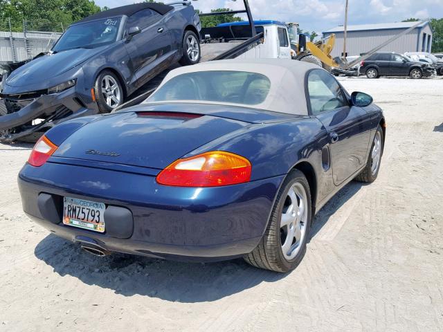 WP0CA2981YU622285 - 2000 PORSCHE BOXSTER BLUE photo 4