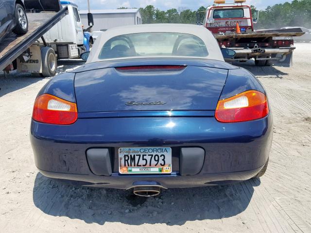 WP0CA2981YU622285 - 2000 PORSCHE BOXSTER BLUE photo 9