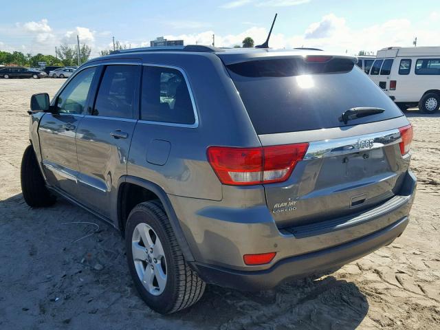 1C4RJEAG9CC104065 - 2012 JEEP GRAND CHER GRAY photo 3