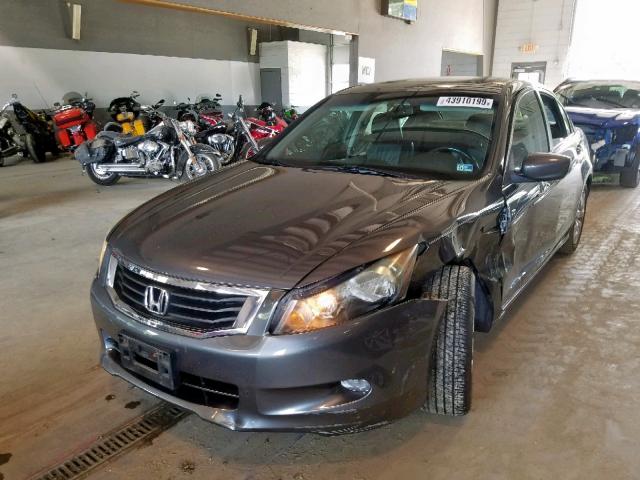 1HGCP36859A019689 - 2009 HONDA ACCORD EXL GRAY photo 2