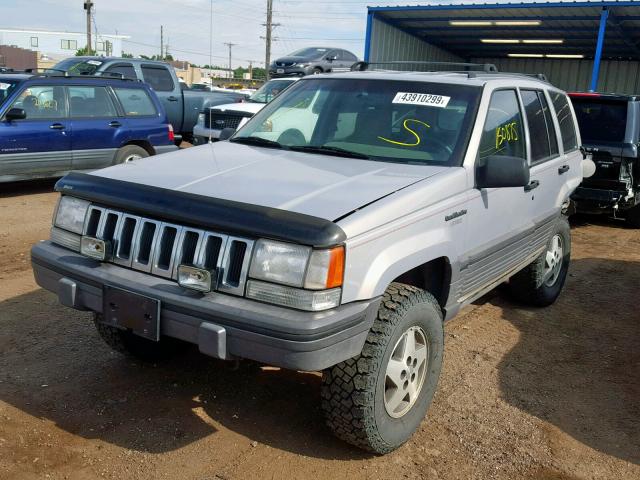 1J4GZ58S7SC521607 - 1995 JEEP GRAND CHER GRAY photo 2