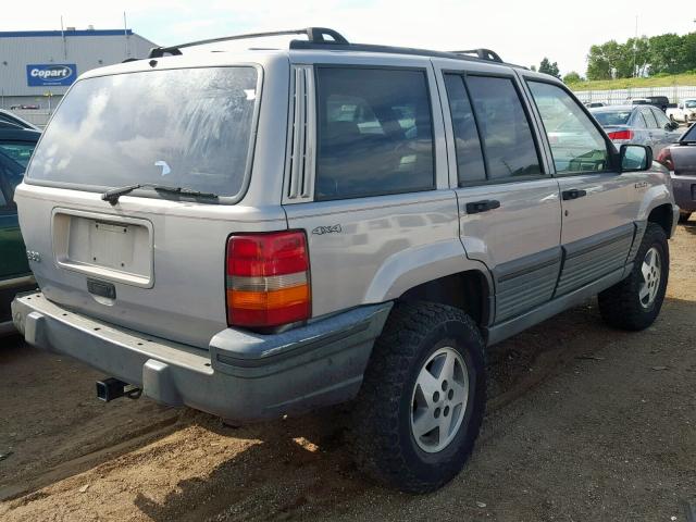 1J4GZ58S7SC521607 - 1995 JEEP GRAND CHER GRAY photo 4