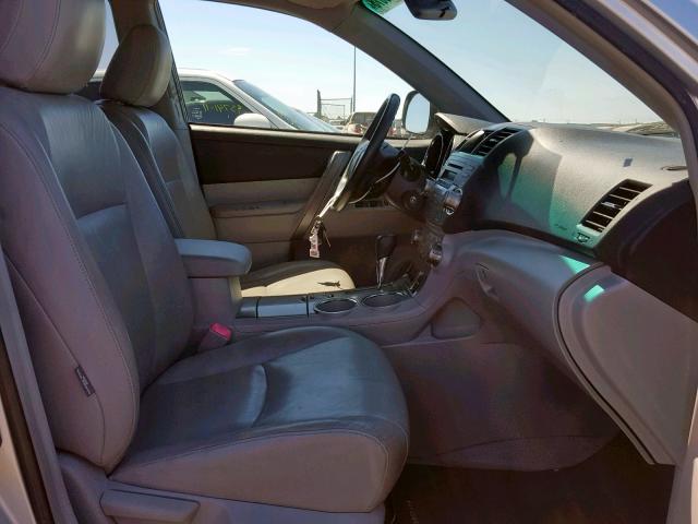 JTEDS43A082033213 - 2008 TOYOTA HIGHLANDER SILVER photo 5