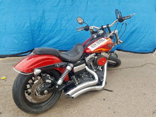 1HD1GPM11CC320571 - 2012 HARLEY-DAVIDSON FXDWG DYNA RED photo 4