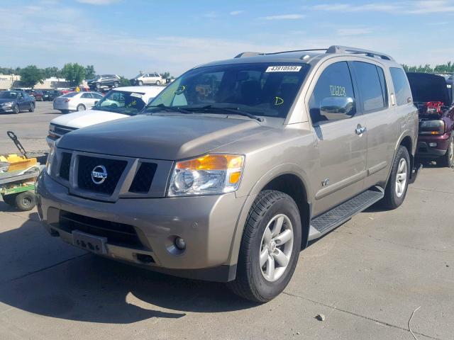 5N1AA08C28N600819 - 2008 NISSAN ARMADA SE GOLD photo 2