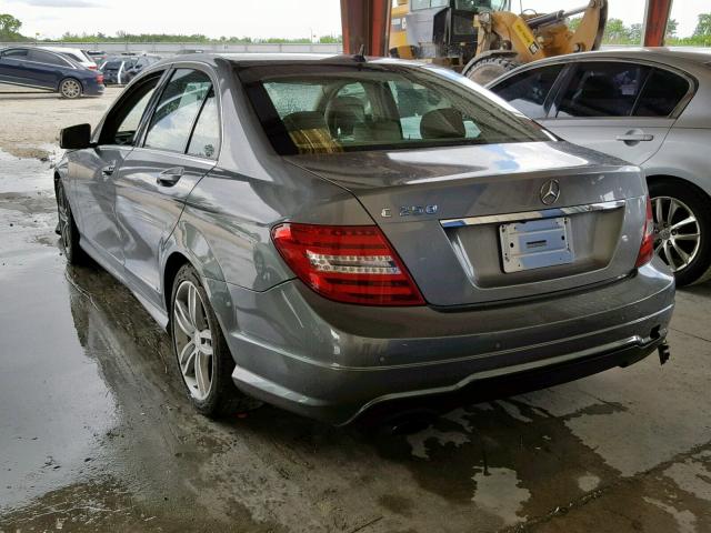 WDDGF4HB5DA863229 - 2013 MERCEDES-BENZ C 250 GRAY photo 3