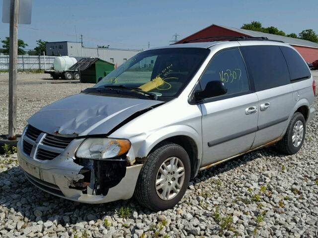 1D4GP25R47B224001 - 2007 DODGE CARAVAN SE SILVER photo 2