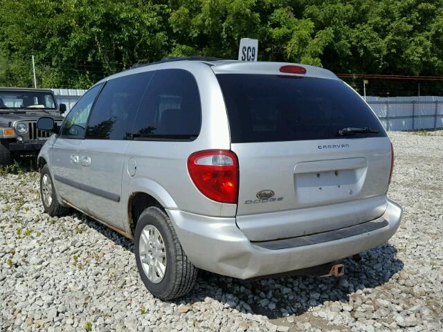 1D4GP25R47B224001 - 2007 DODGE CARAVAN SE SILVER photo 3