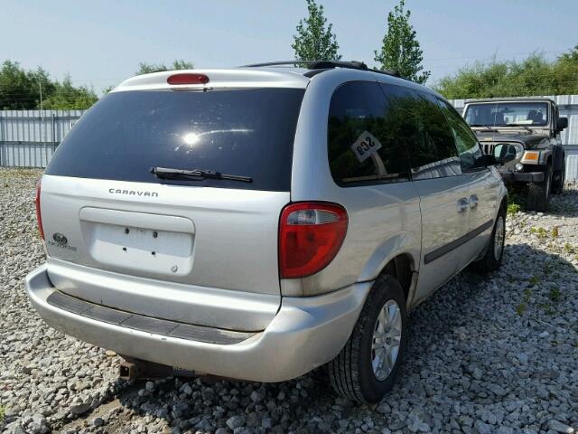 1D4GP25R47B224001 - 2007 DODGE CARAVAN SE SILVER photo 4