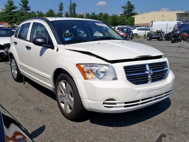 1B3HB48B48D795411 - 2008 DODGE CALIBER SX WHITE photo 1