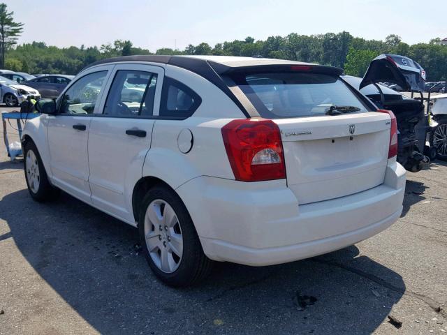 1B3HB48B48D795411 - 2008 DODGE CALIBER SX WHITE photo 3