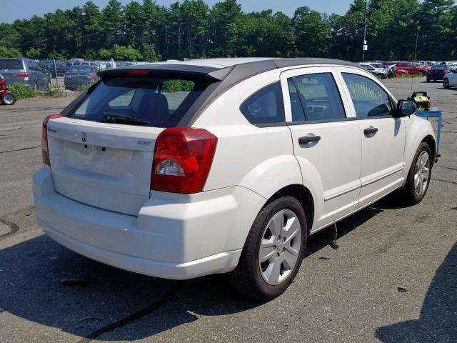 1B3HB48B48D795411 - 2008 DODGE CALIBER SX WHITE photo 4