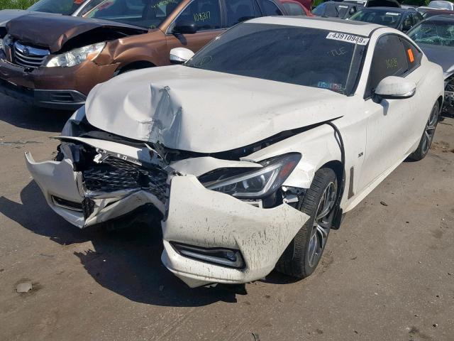 JN1EV7EL0JM391103 - 2018 INFINITI Q60 LUXE 3 WHITE photo 2