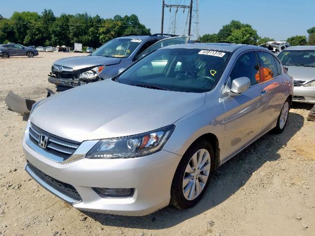 1HGCR2F86FA073521 - 2015 HONDA ACCORD EXL SILVER photo 2