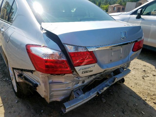 1HGCR2F86FA073521 - 2015 HONDA ACCORD EXL SILVER photo 9