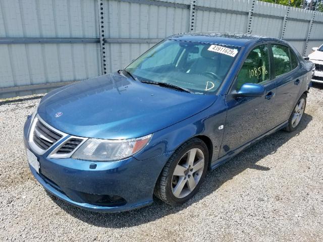 YS3FB49Y191008189 - 2009 SAAB 9-3 2.0T BLUE photo 2